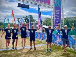 The Two Farnhams 2024 team at the finish line of the 2024 Endure 24 event