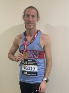Chris Matthews with his 2024 London Marathon medal